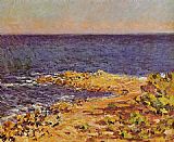 Antibes Canvas Paintings - The Meditarranean at Antibes 1